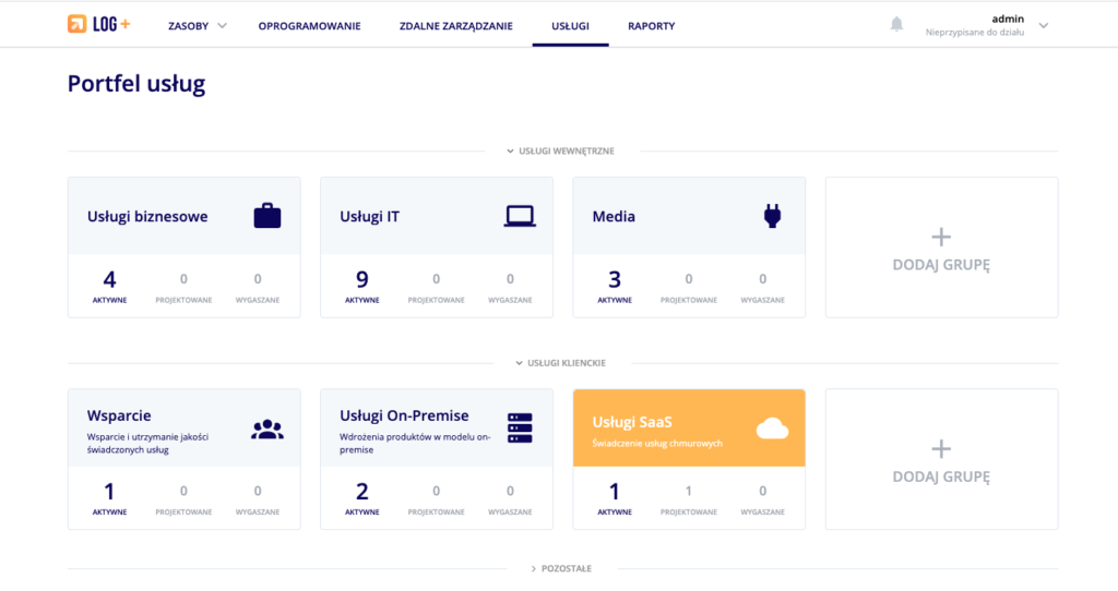 LOG Plus Usługi (Services)